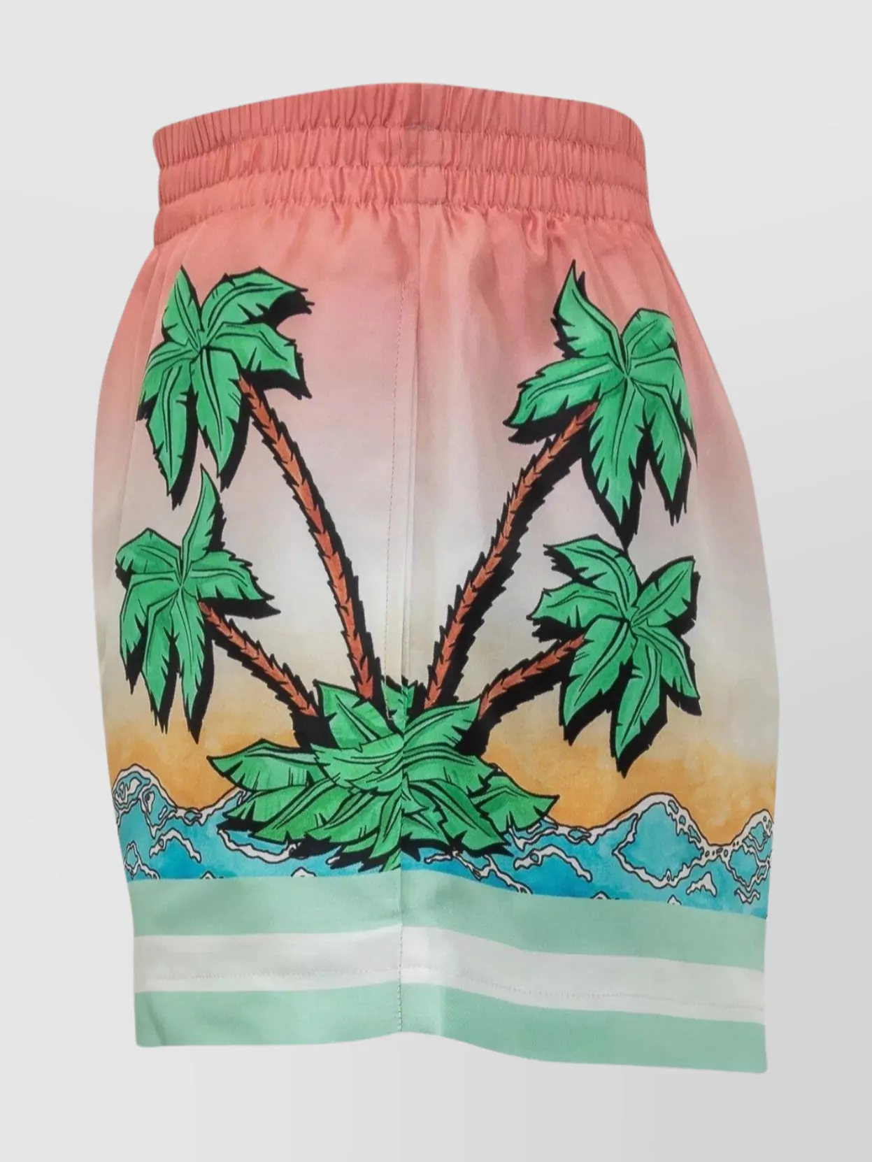 Casablanca Short Pants With Silk Graphic Print