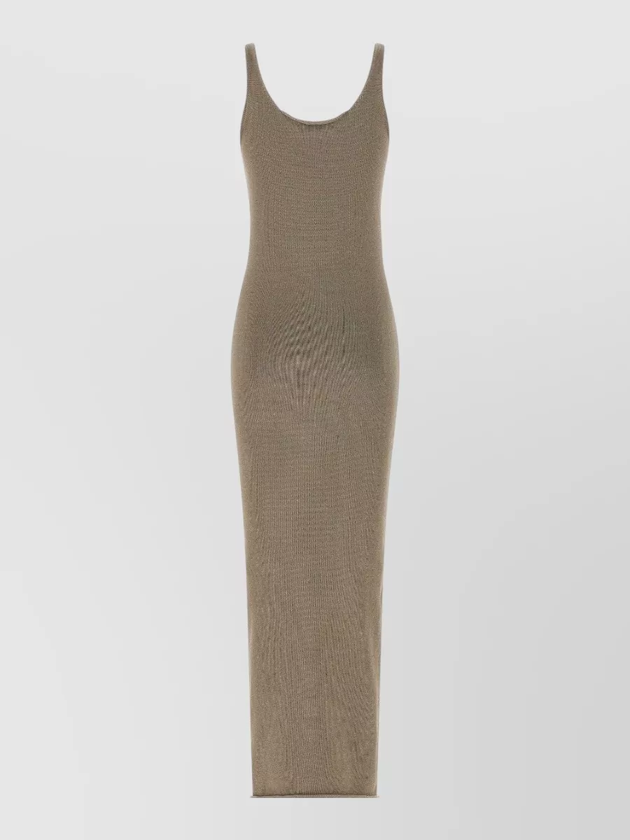 Entire Studios Cotton Ribbed Sleeveless Midi Dress