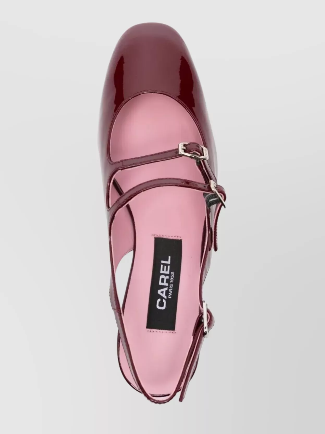 Carel Paris Square Toe Buckle Strap Slingback Pumps