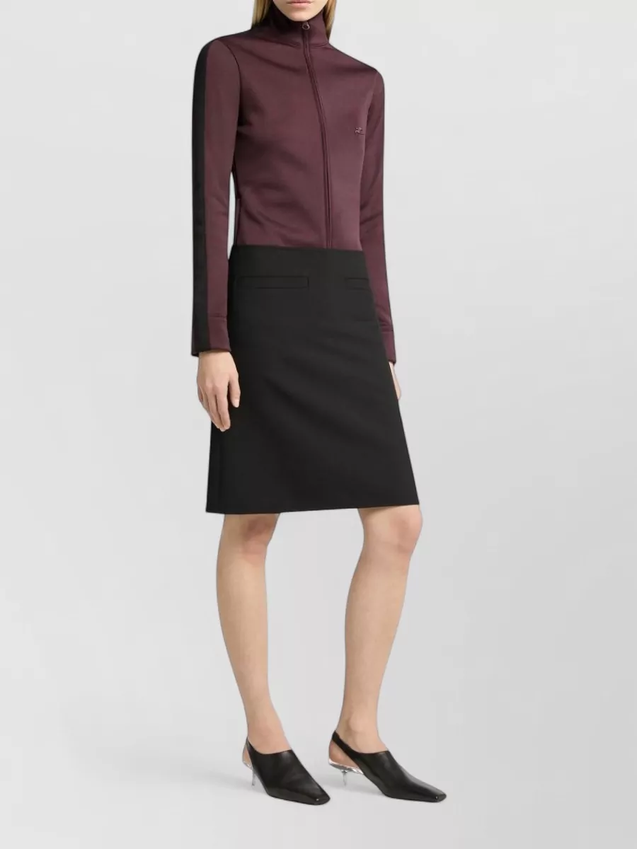 Courrèges Two-Tone High-Neck Track Jacket