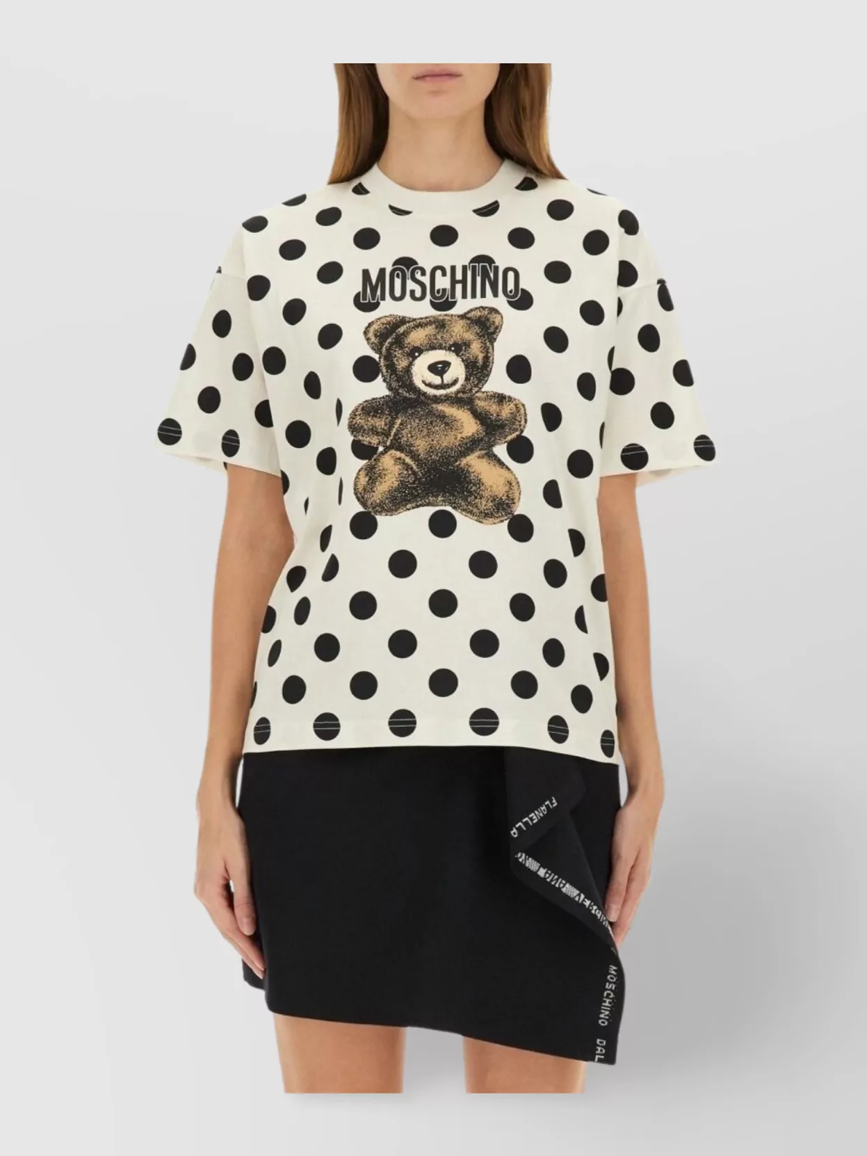 Moschino Graphic Polka Dot Crew Neck Top