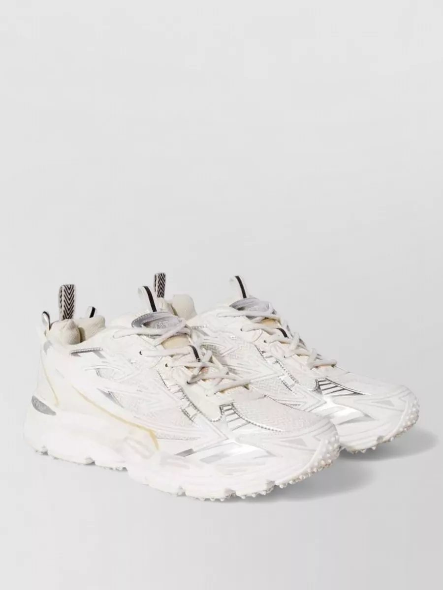 Off-White mesh low-top sneakers