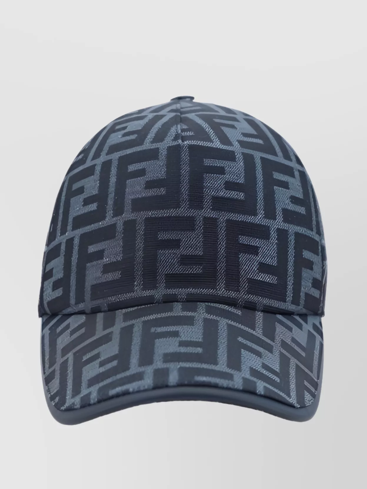 Shop Fendi Branded Patterned Baseball Cap With Curved Brim