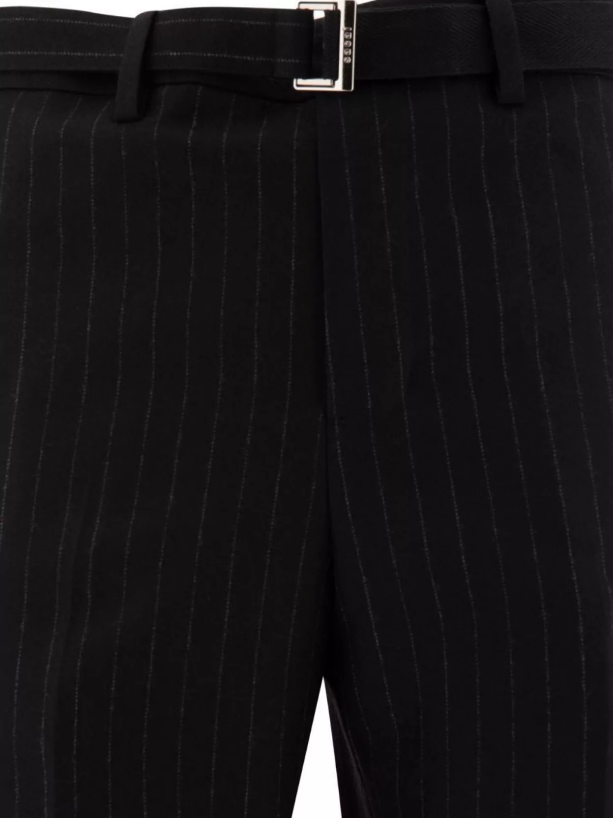 Sacai Striped Trousers With Pockets And Belt Loops