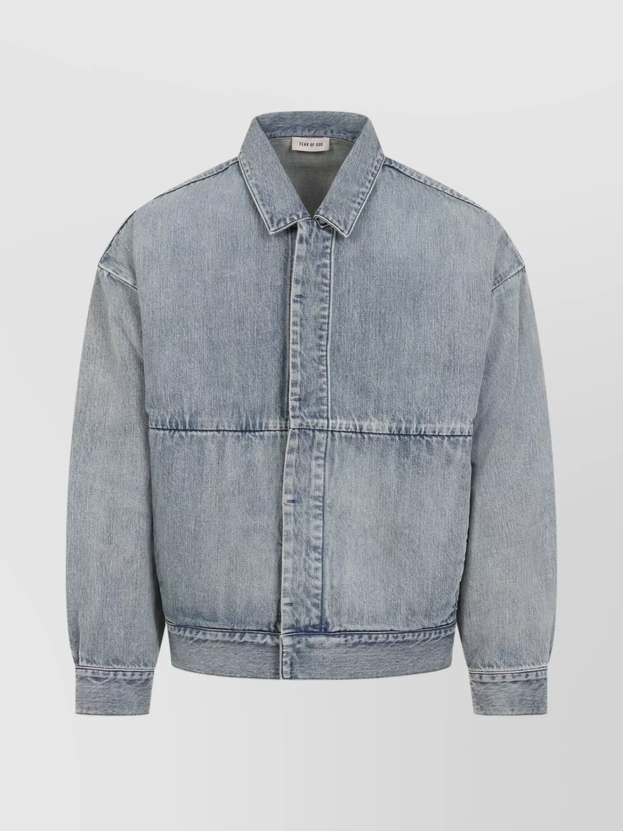 Fear Of God Denim Trucker Casual Jackets And Parka Blue