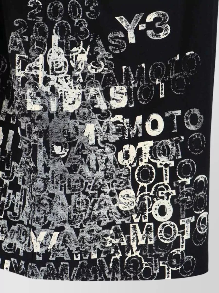 Y-3 Crew Neck Graphic Print Short Sleeve Top