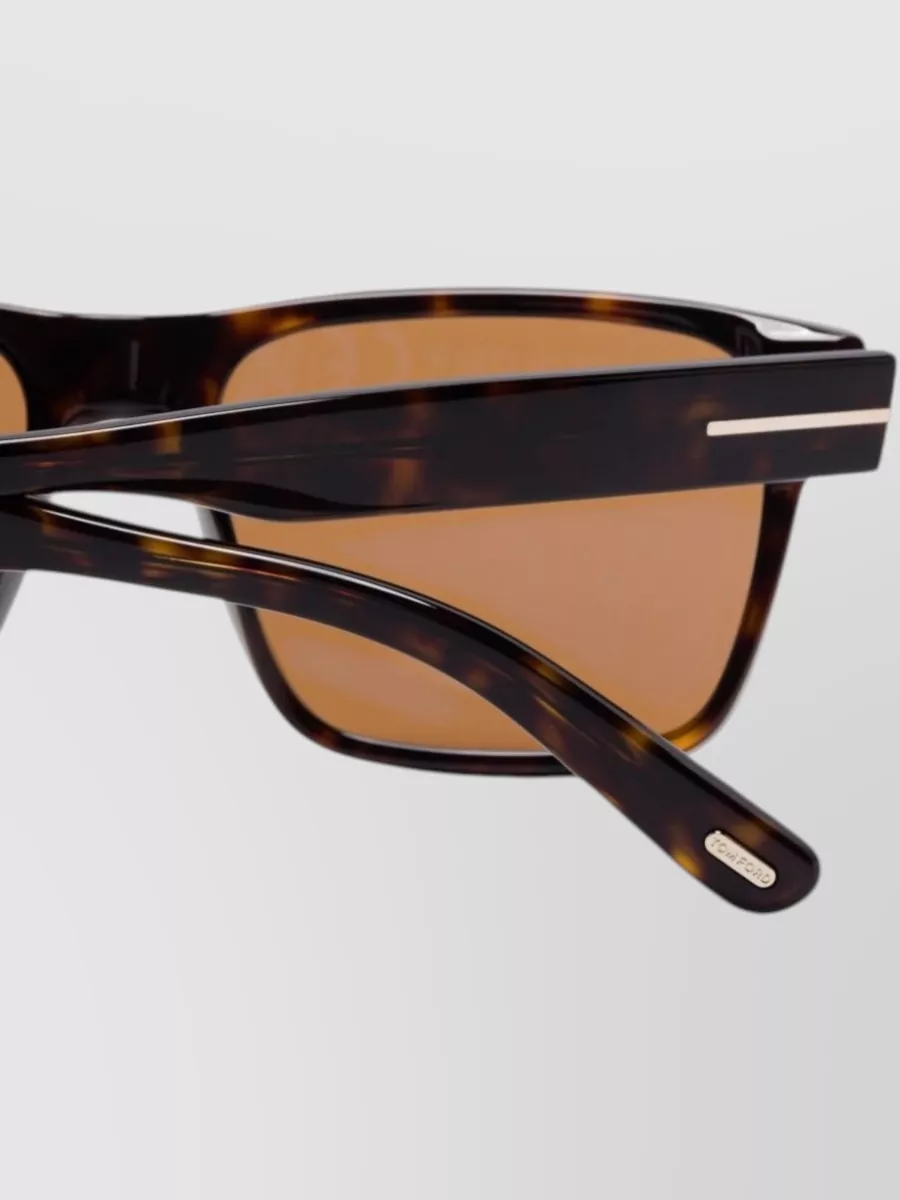 Tom Ford Sunglasses Metal Accents Silk Nylon Square