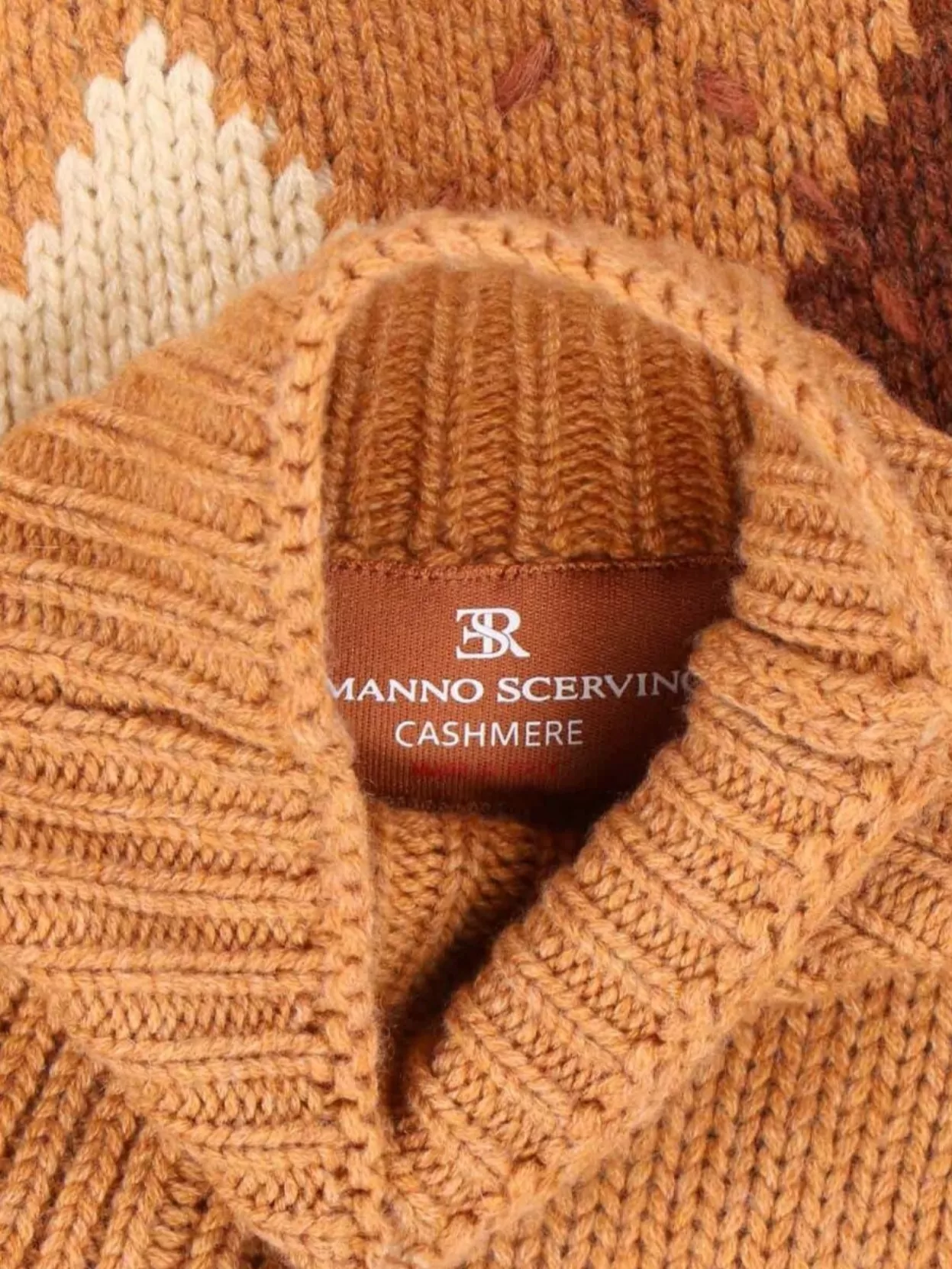 Ermanno Scervino Argyle High Neck Knitwear