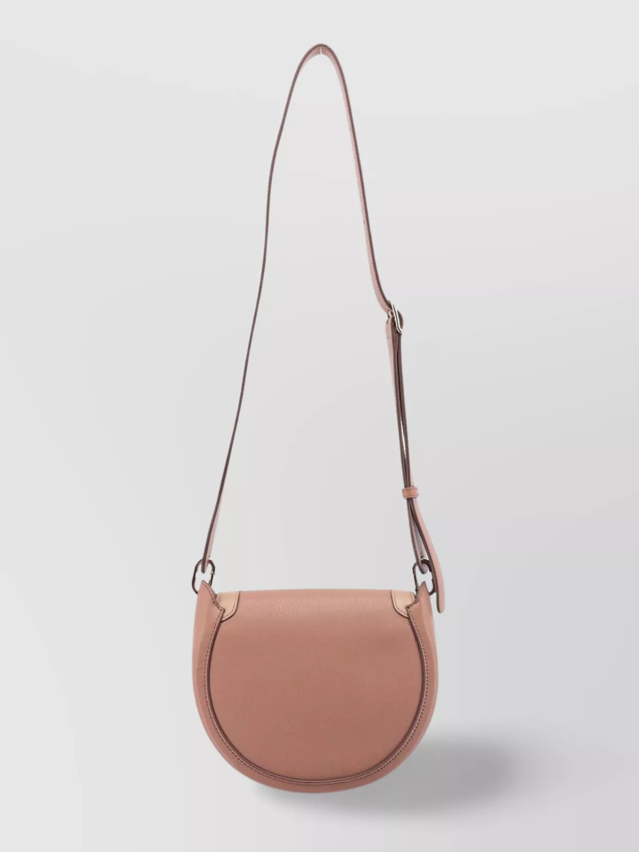 Chloé Leather Shoulder Bag Metal Ring Detail