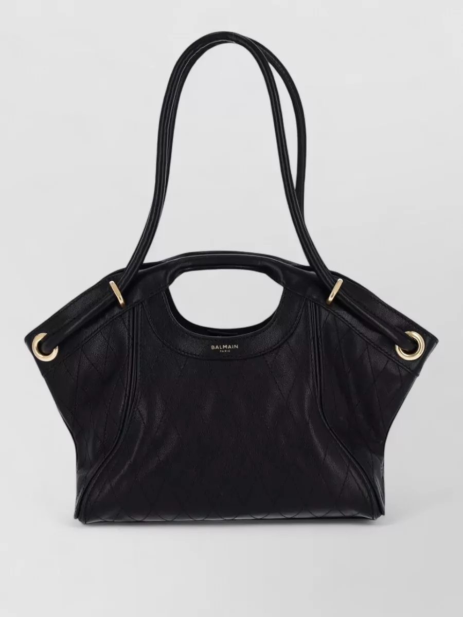 Balmain Leather Shoulder Bag
