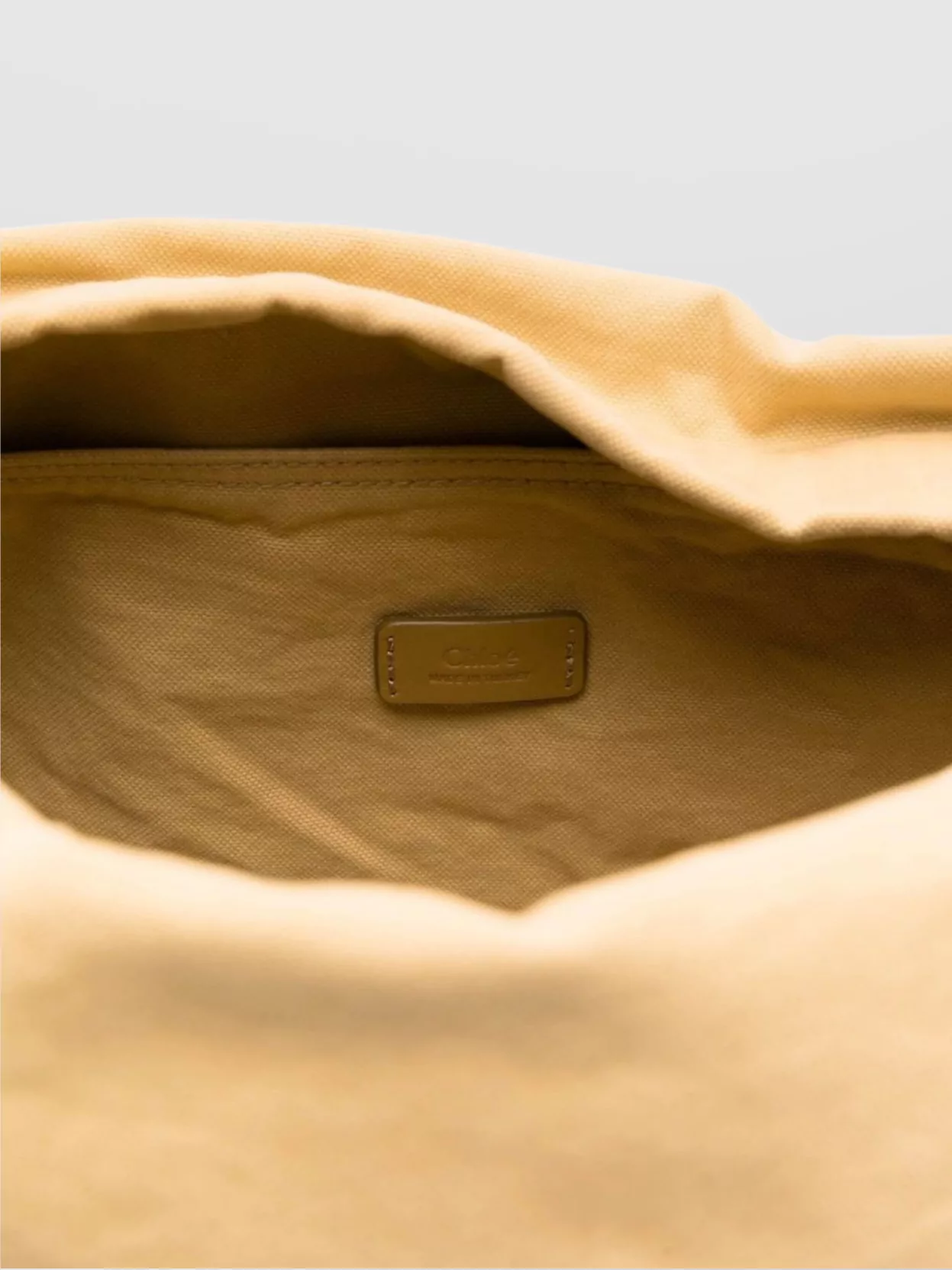 Chloé Beach Tote Bag Eyelets Gold Oversized