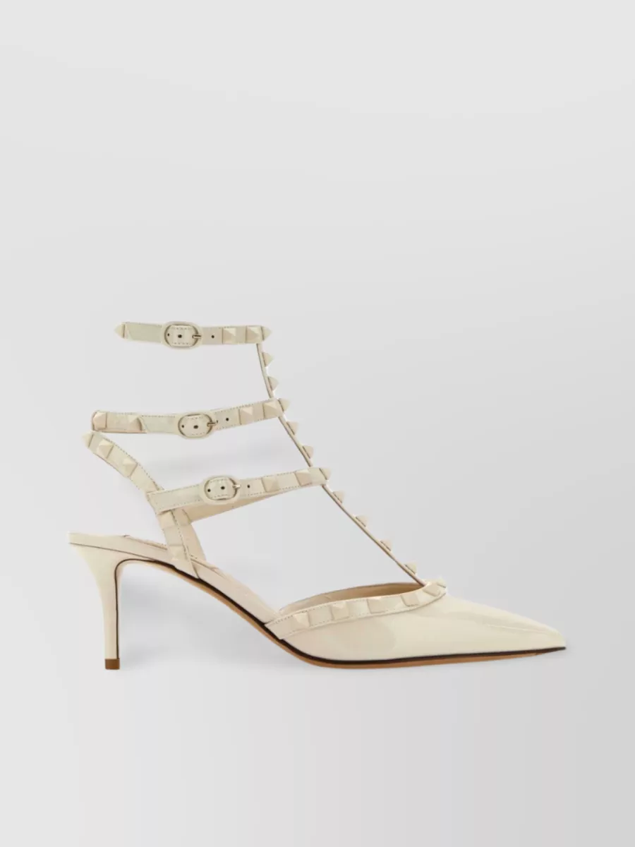 Valentino Garavani Leather Strappy Stiletto Pumps