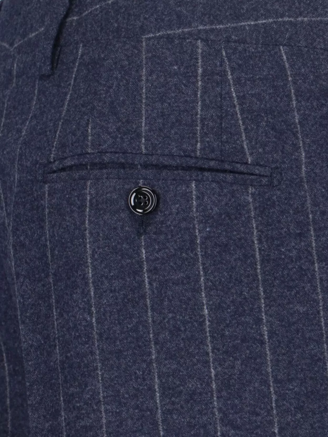 Lardini Tailored Pinstripe Trousers Buttoned Pocket