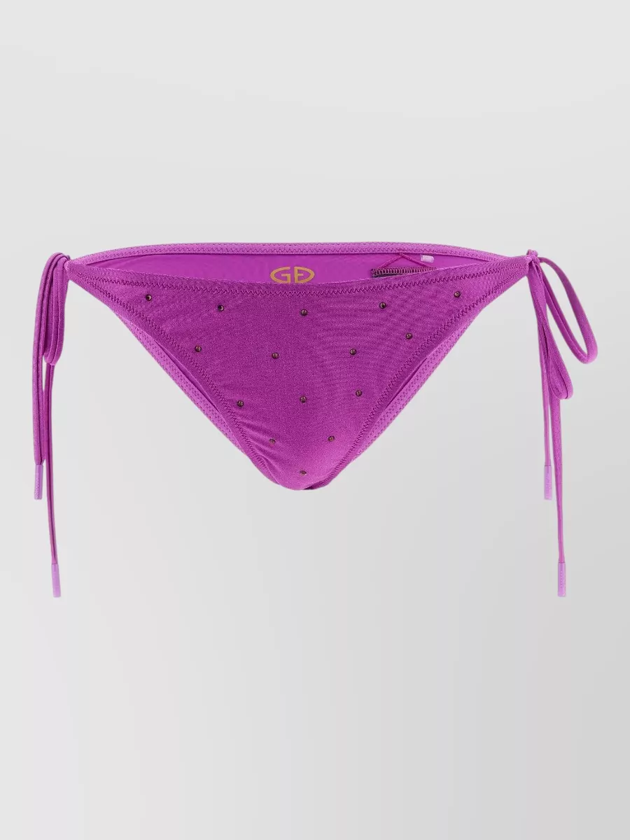 Goldbergh Crystal-embellished low-rise bikini briefs