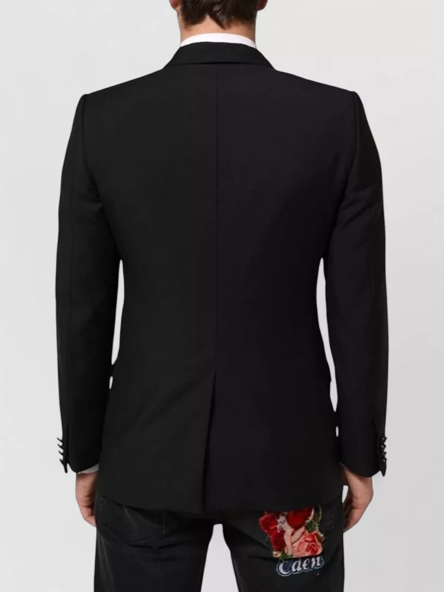 Dolce&Gabbana Silk Blend Single-Breasted Suit Jacket