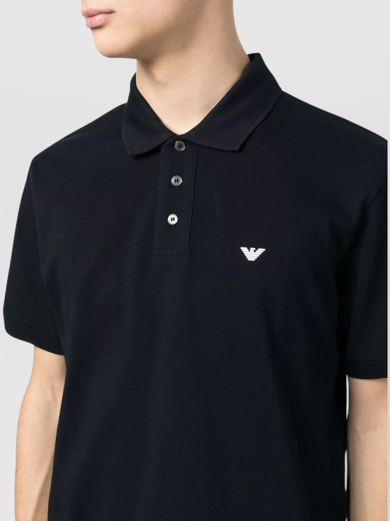 Emporio Armani Logo Cotton Polo Shirt