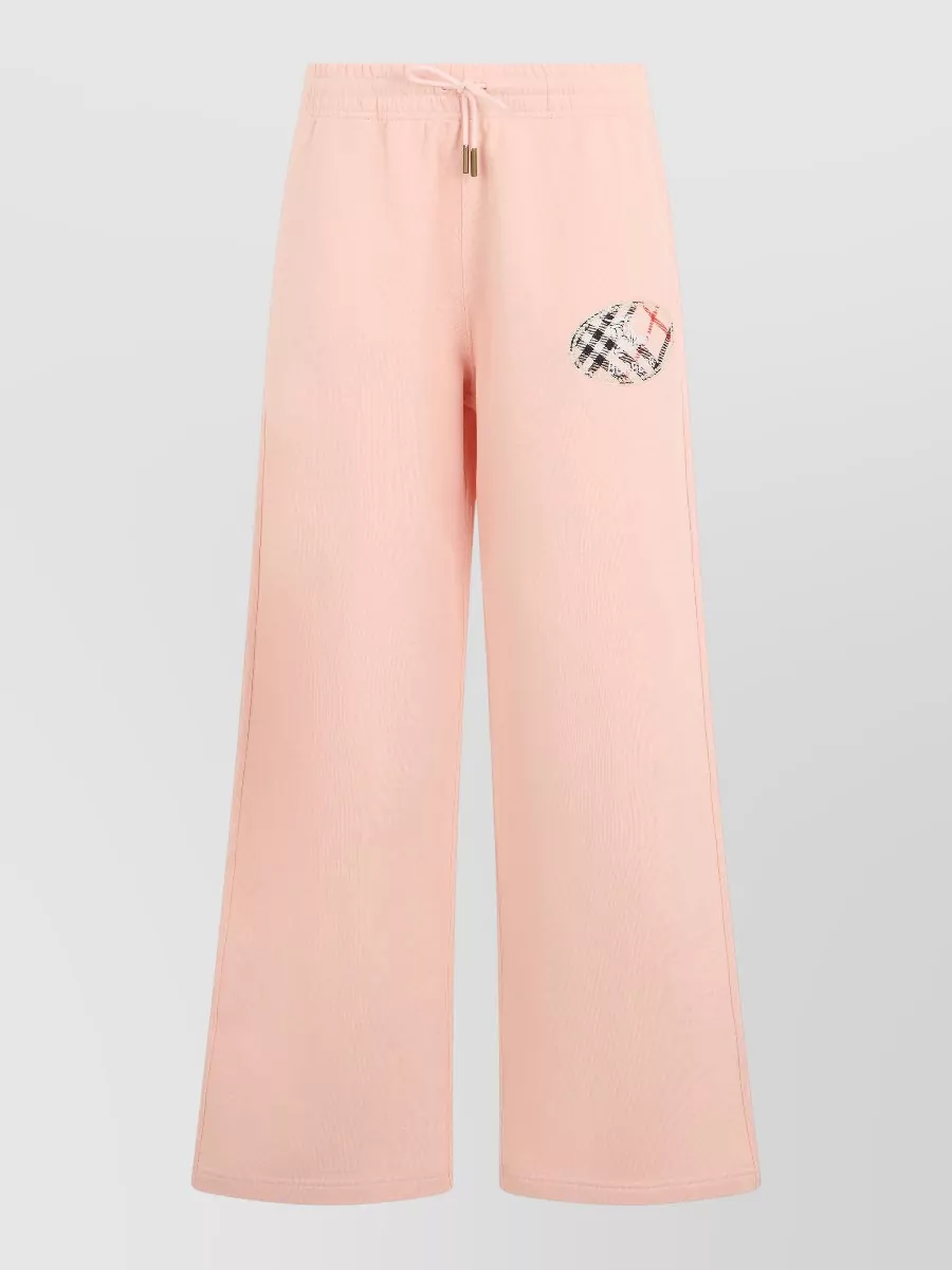 Burberry Cotton wide-leg sweatpants