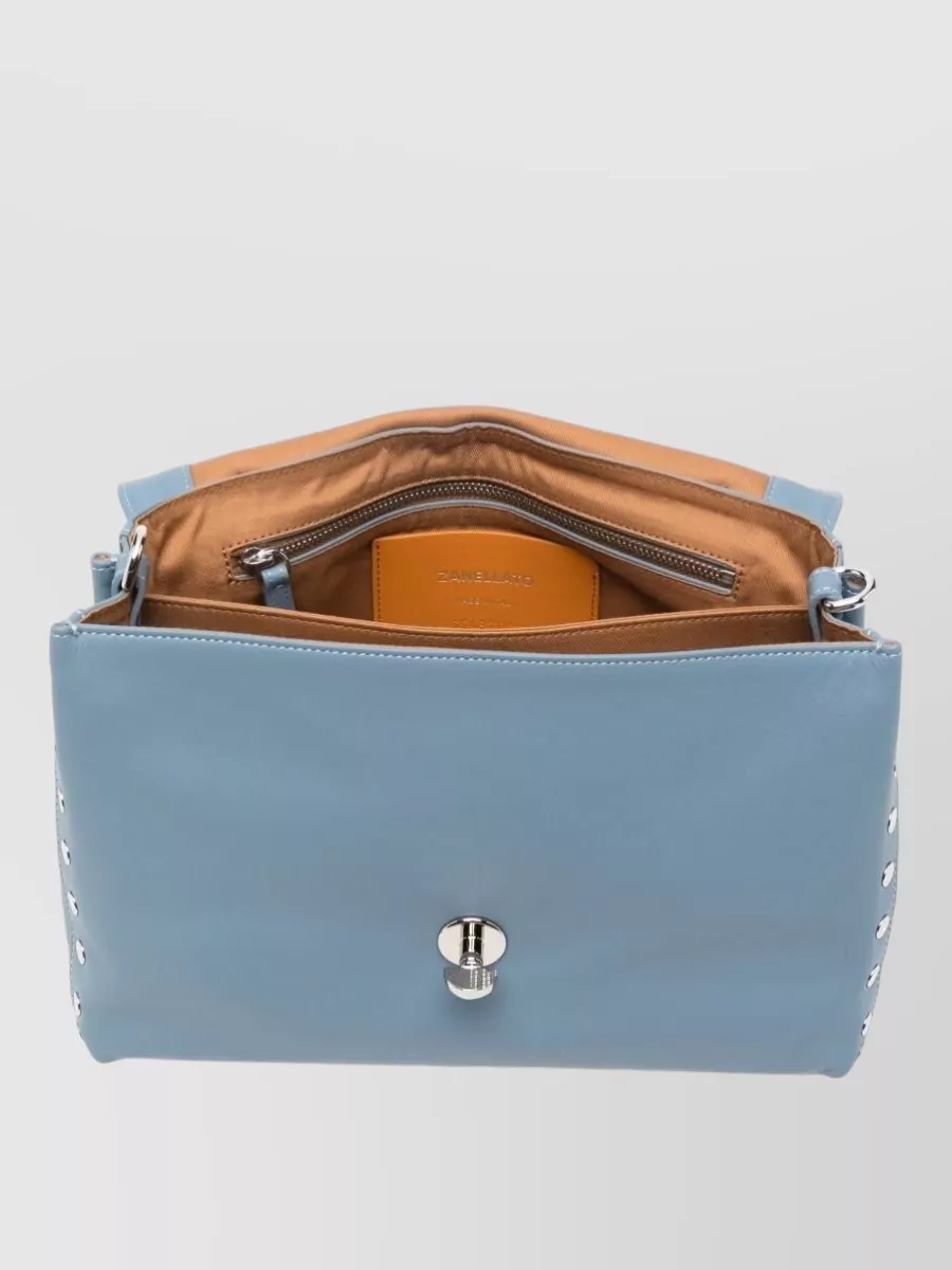 Zanellato Studded Leather Shoulder Bag