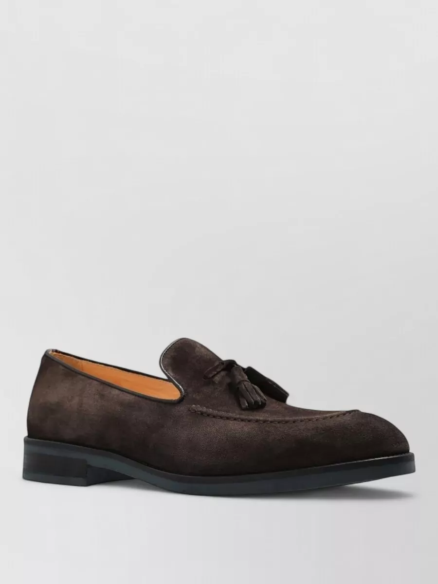 Paul Smith suede leather tassel loafers