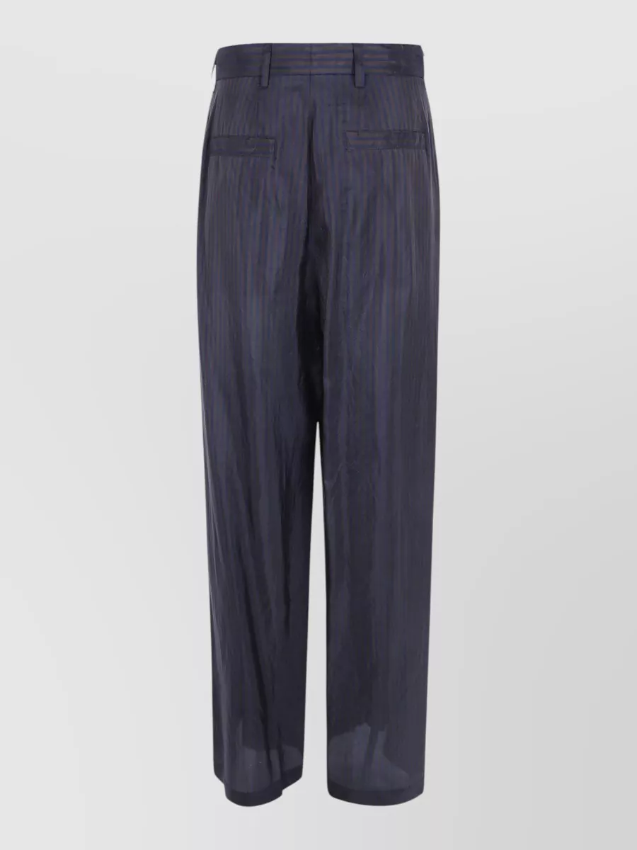 Dries Van Noten cupro penn tailored trousers
