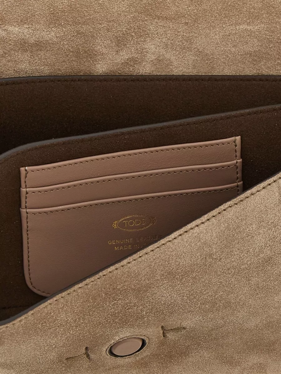 Tod's Tse Tracollina Mini Shoulder Bag Suede