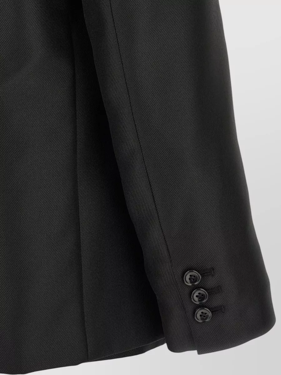 Comme Des Garçons Ribbed Single-Breasted Blazer