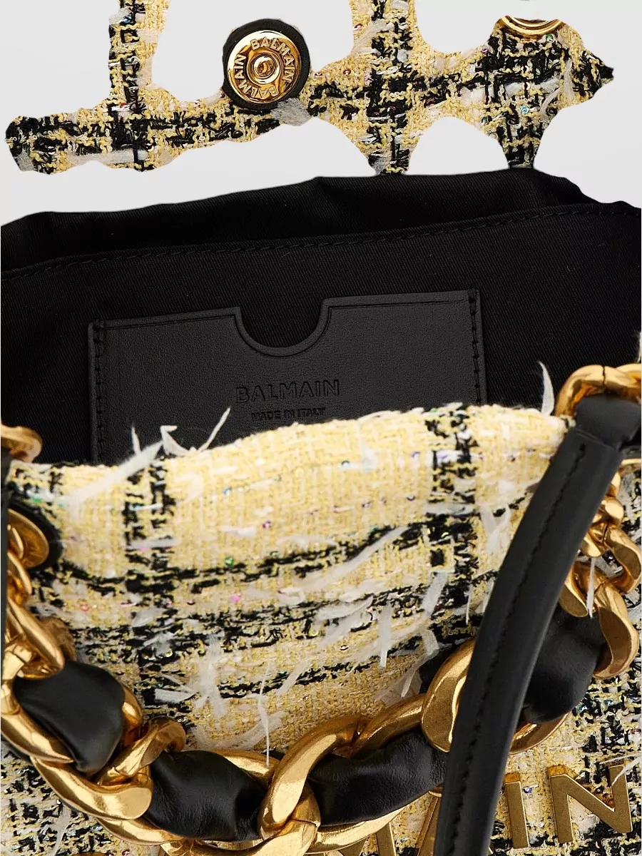 Balmain Small Cabas Tote Bag Chain Handles