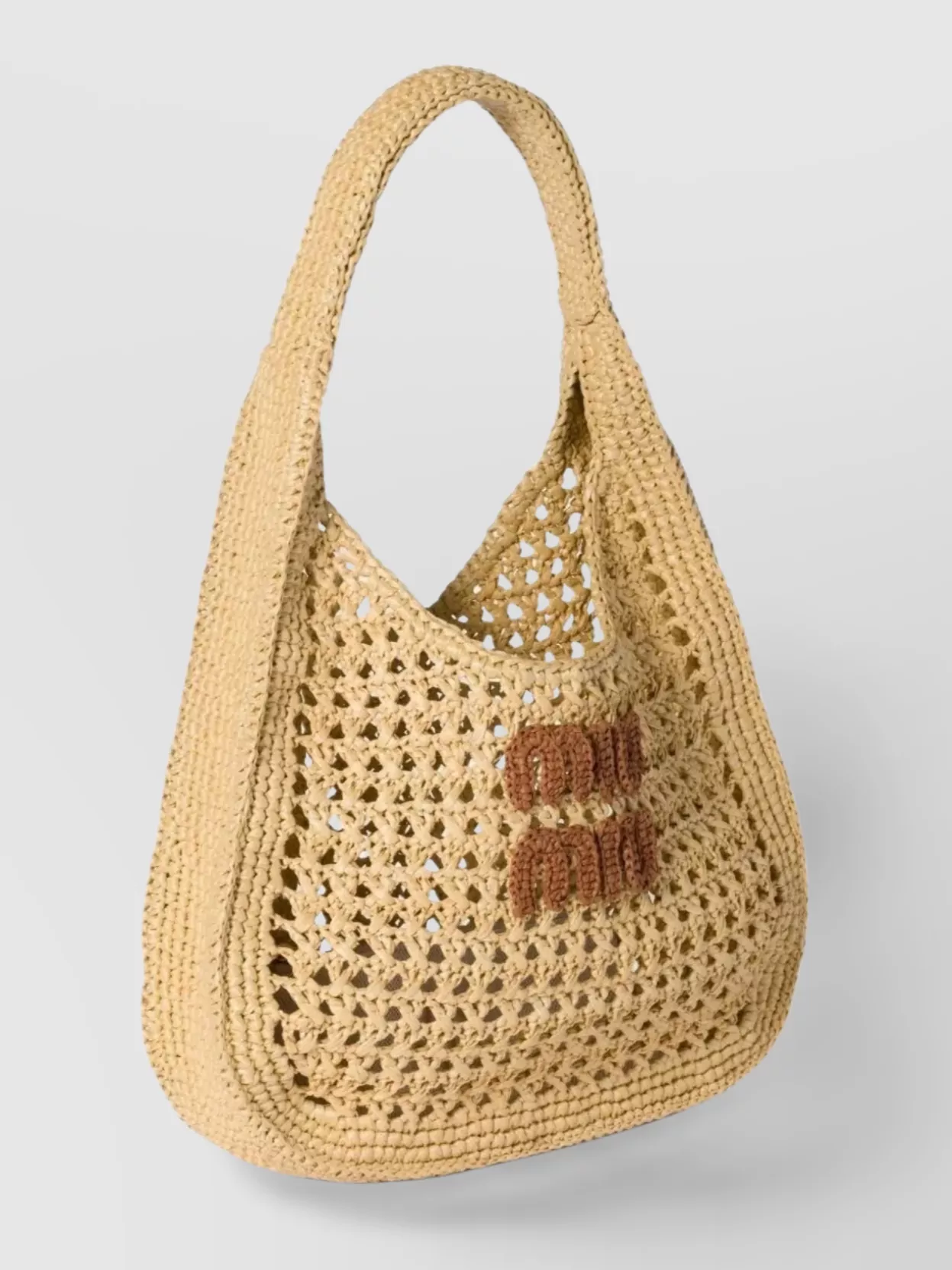 Miu Miu Crochet Net Tote Bag