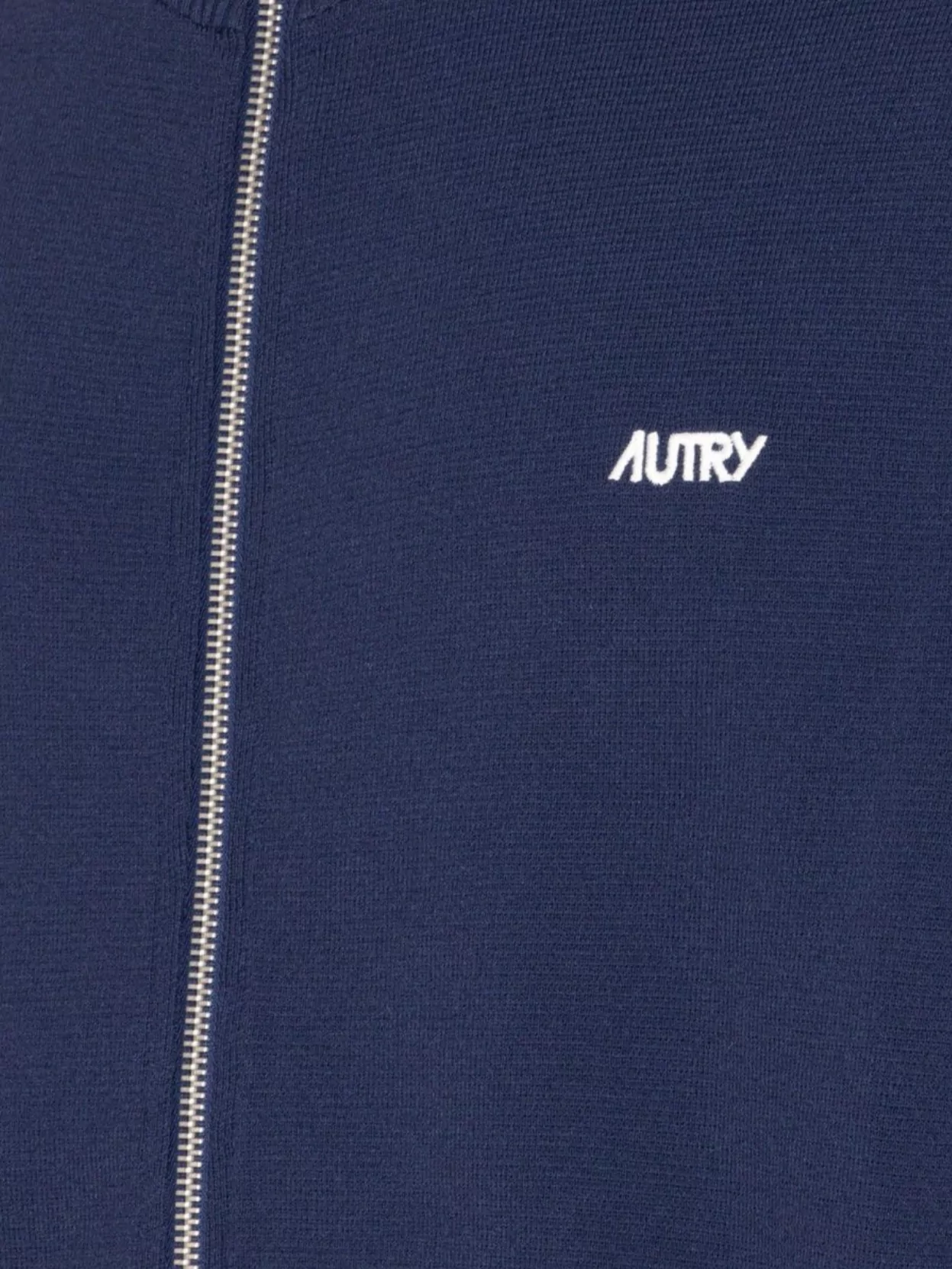 Autry Embroidered High Neck Jacket With Ribbed Cuffs
