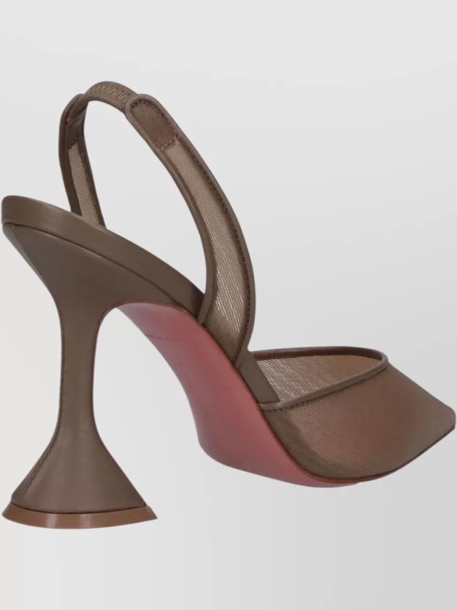 Amina Muaddi Mesh Slingback Pumps