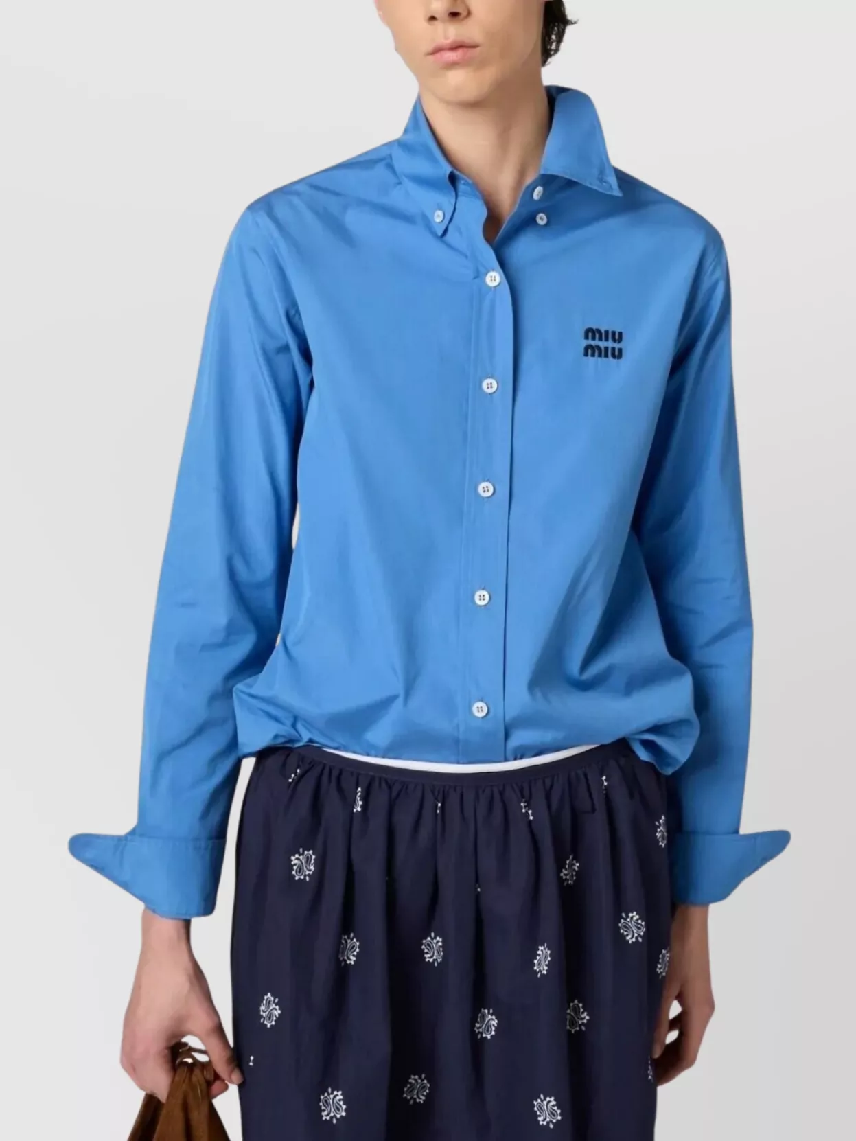 Miu Miu Poplin Shirt Long Sleeves