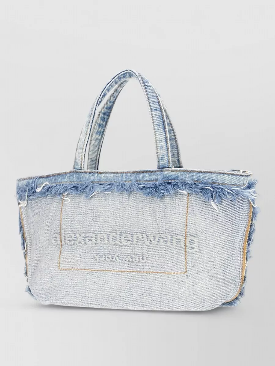 Alexander Wang Denim Tote Bag Dual Top Handles