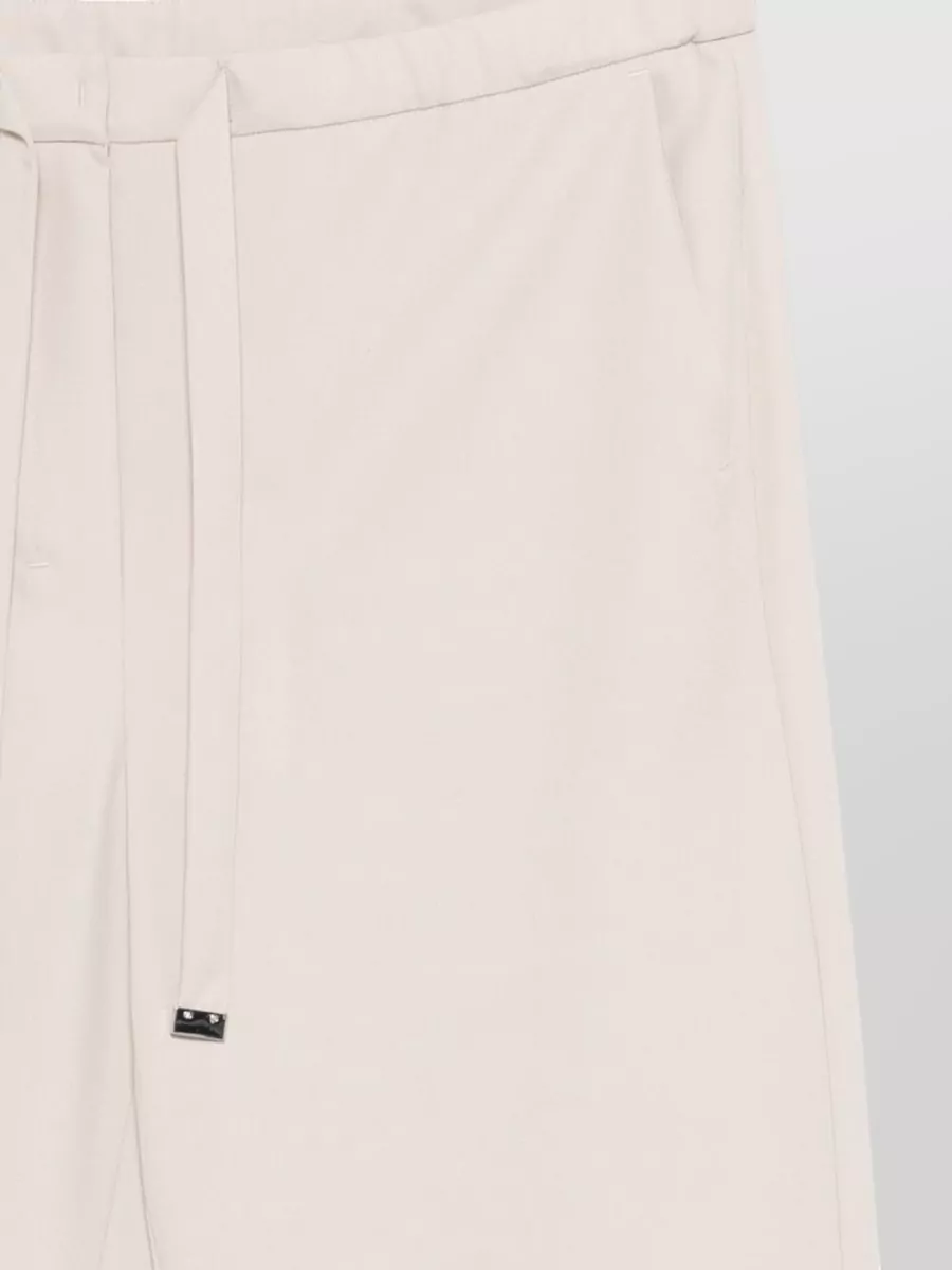 S Max Mara Straight-Leg Cropped Wool Trousers