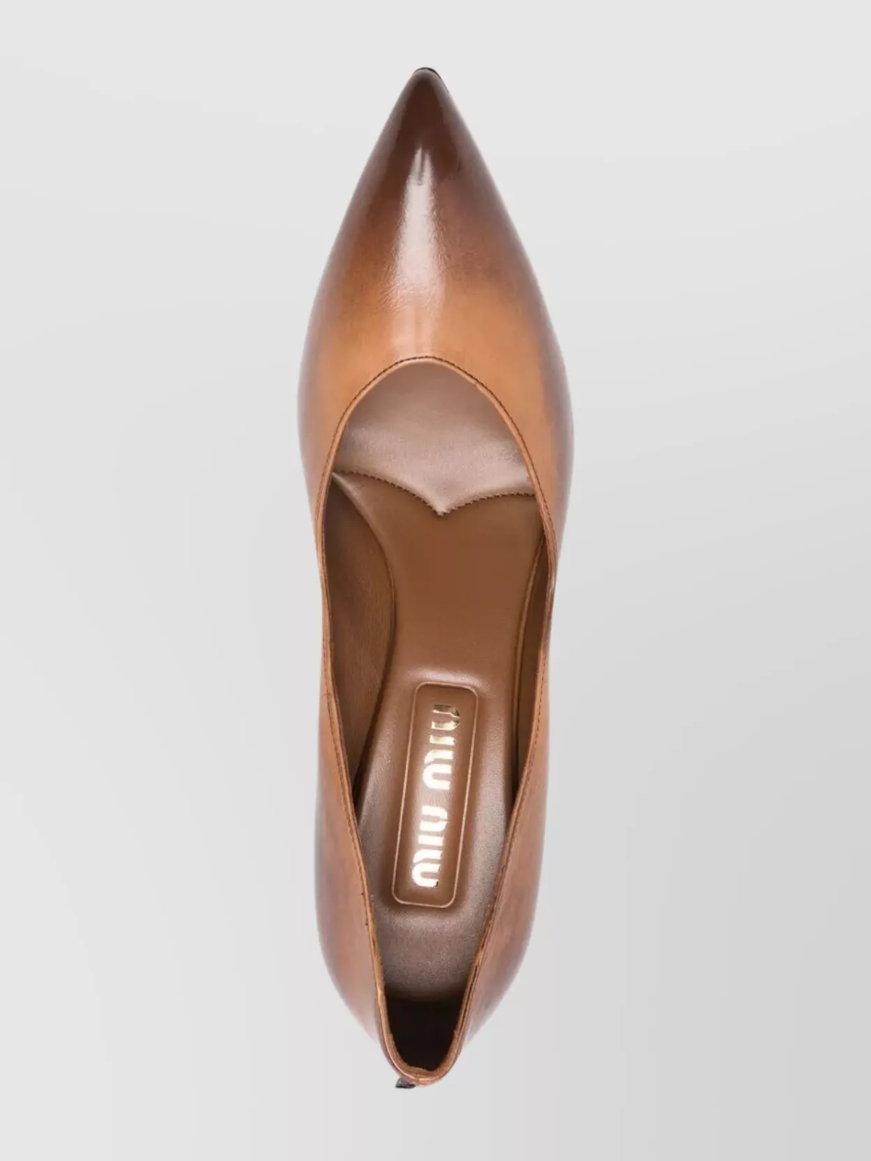Miu Miu Vintage Leather Pointed Toe Pumps
