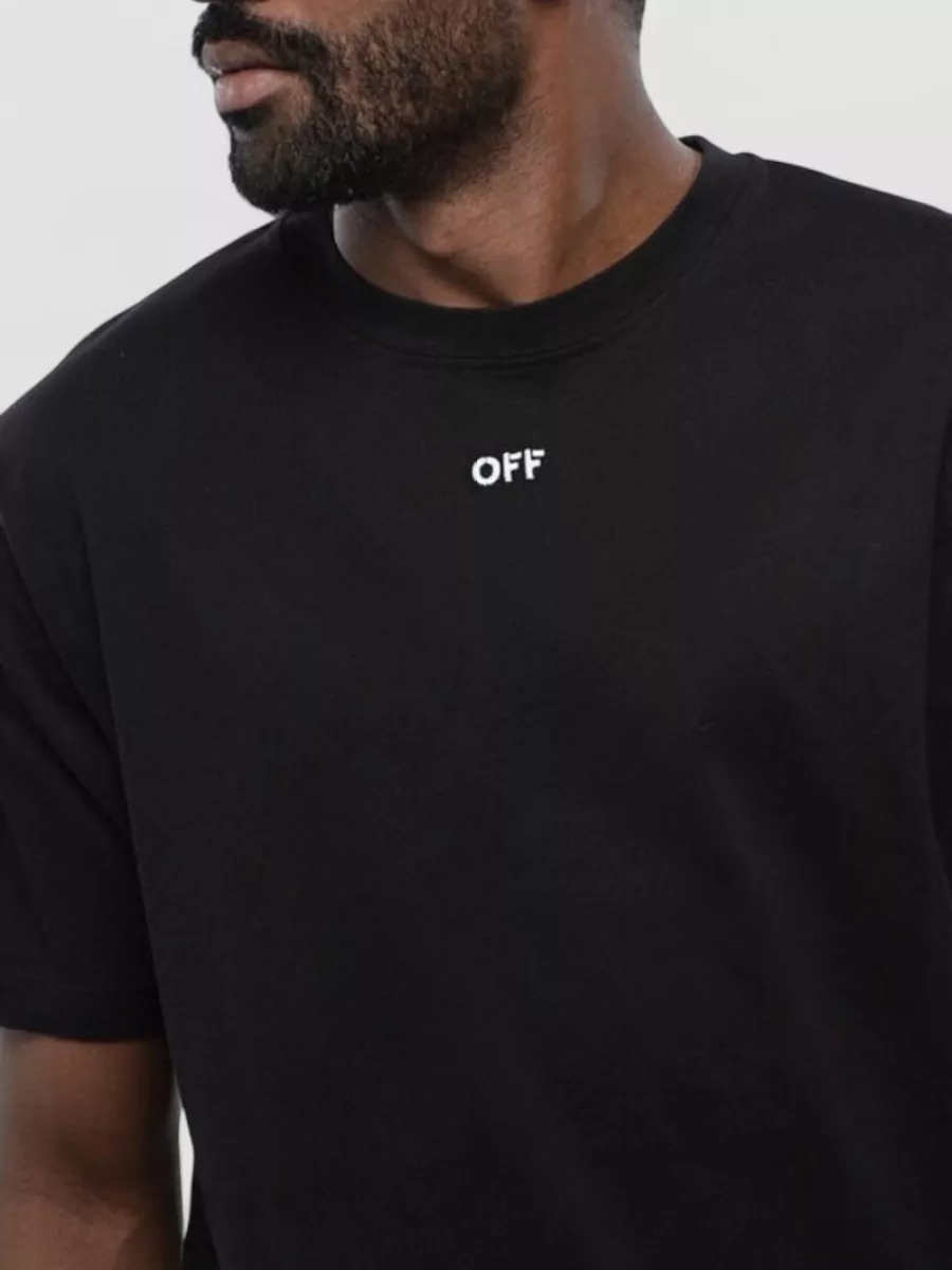 Off-White Cotton Crew-Neck T-Shirt