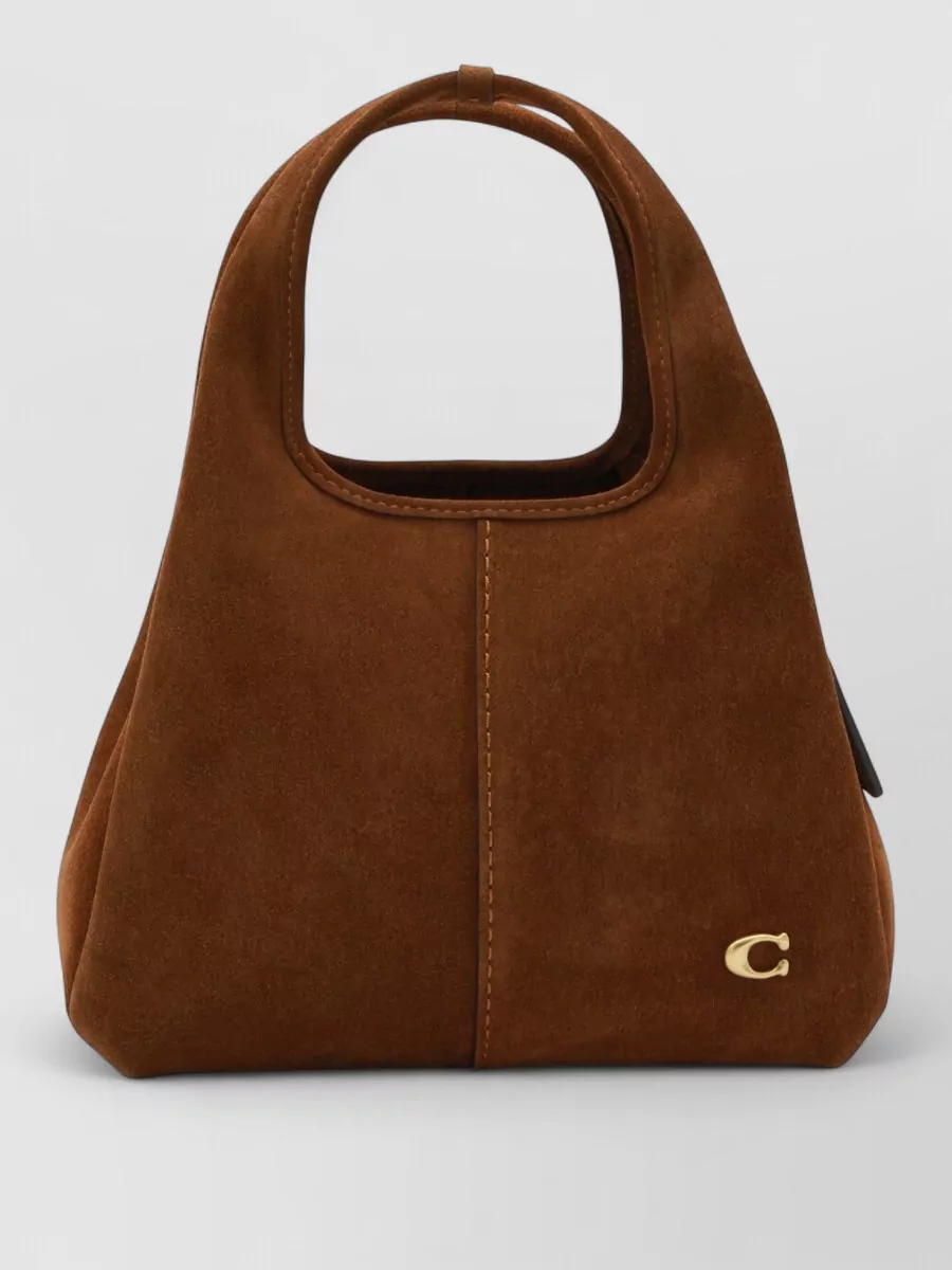 Coach Suede Tote Bag Detachable Strap