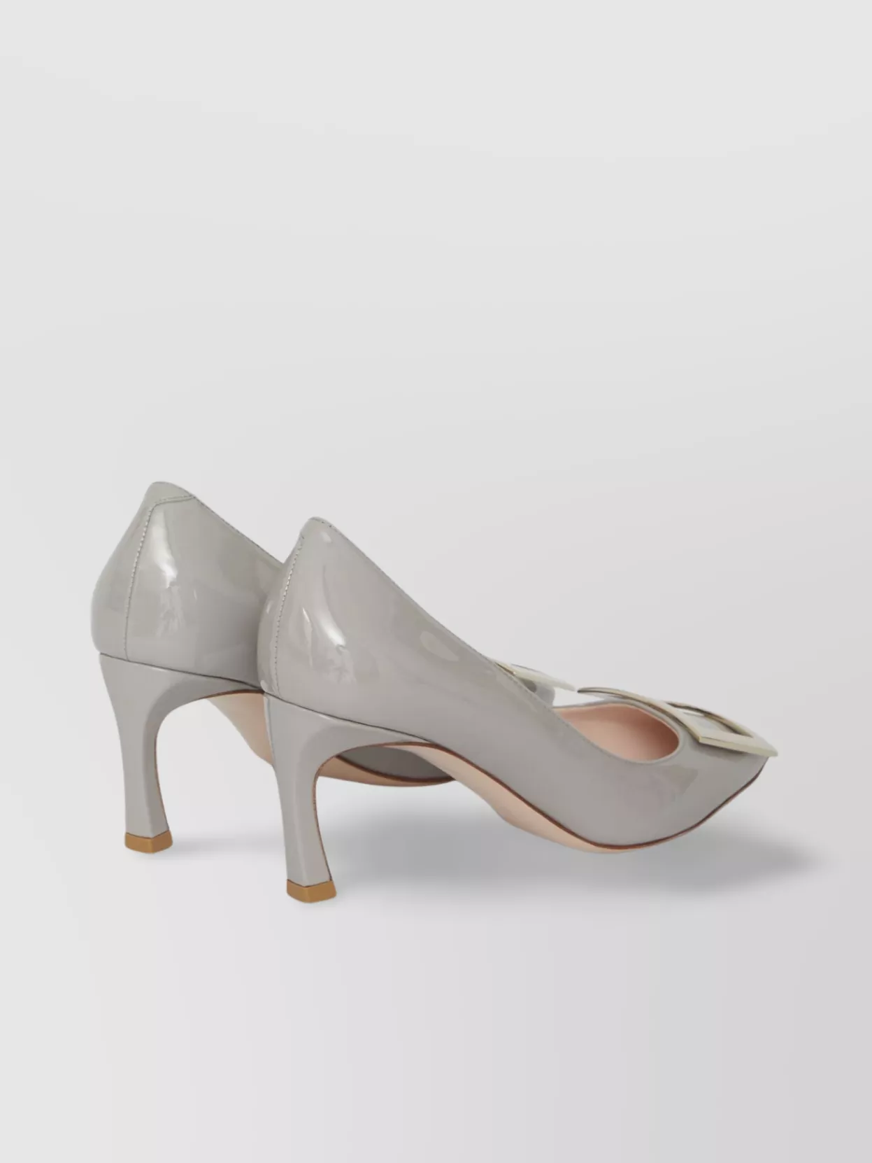 Roger Vivier Trompette Heel Square Toe Patent Pumps