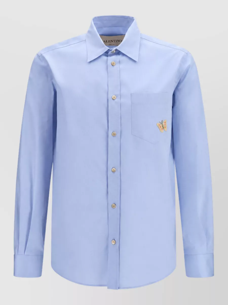 Valentino embroidered cotton shirt