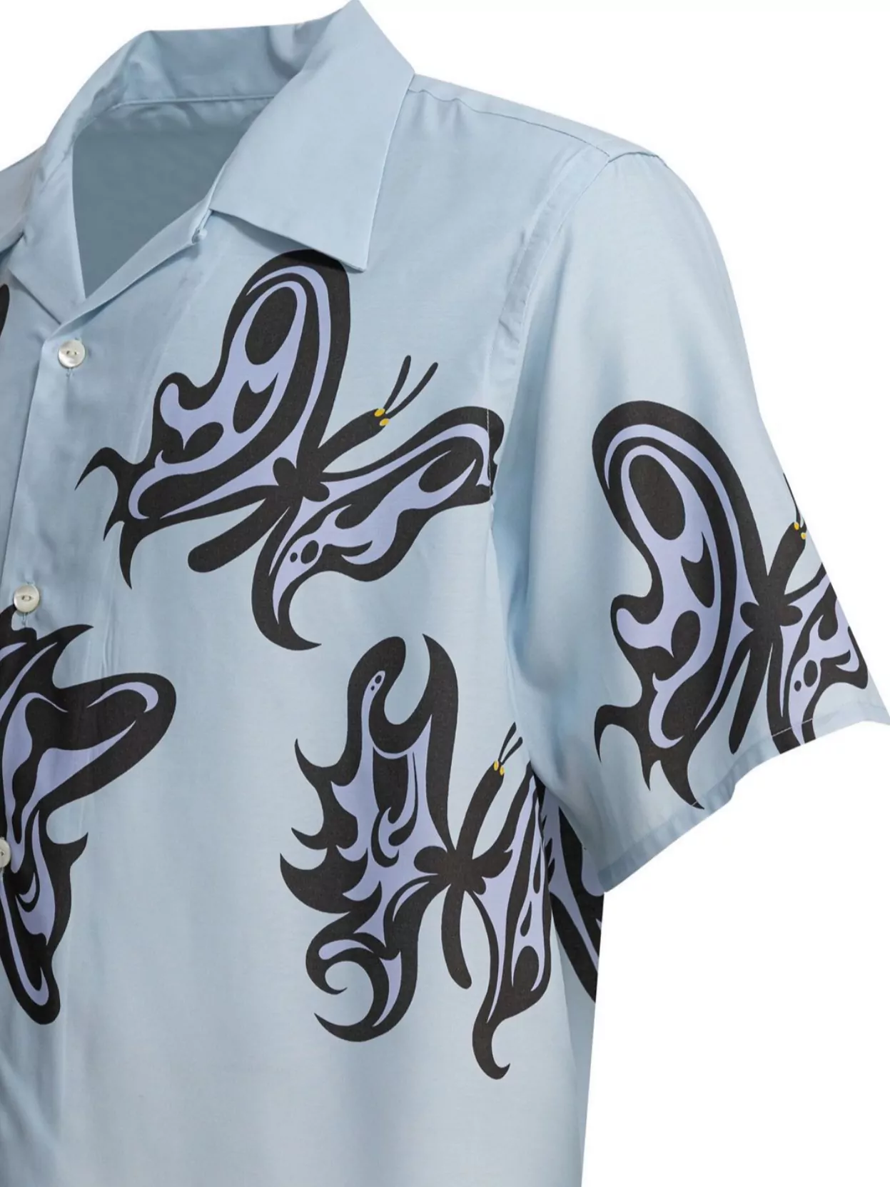 Shop Needles Butterfly Print Short Sleeves Shirt