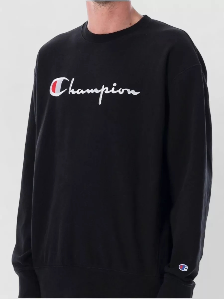 Champion Logo-Embroidered Relaxed-Fit Cotton Sweatshirt