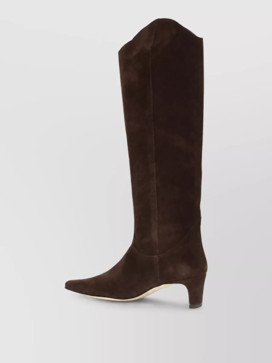 Staud Leather High Heel Boots