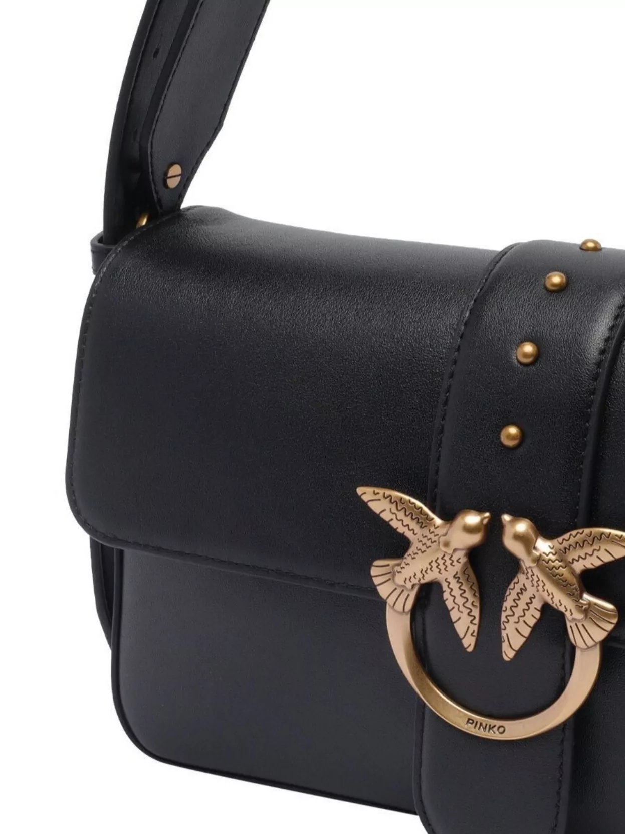 Pinko Crossbody Bag With Adjustable Straps And Embellished Detail