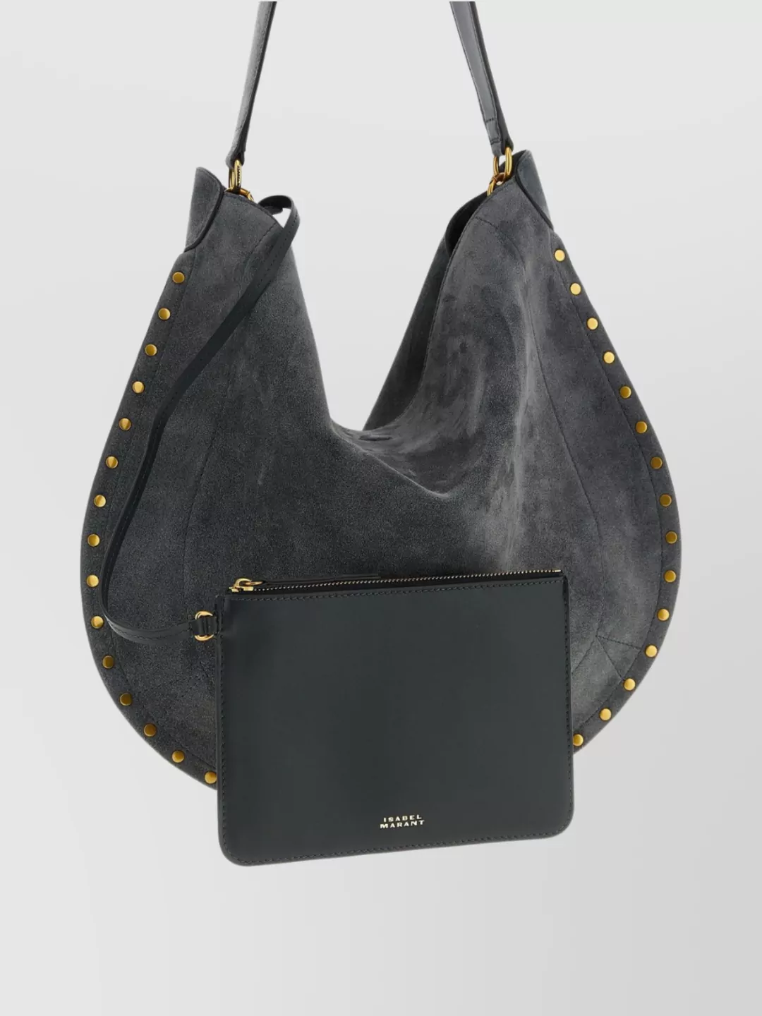 Isabel Marant Soft Hobo Shoulder Bag Studded Design