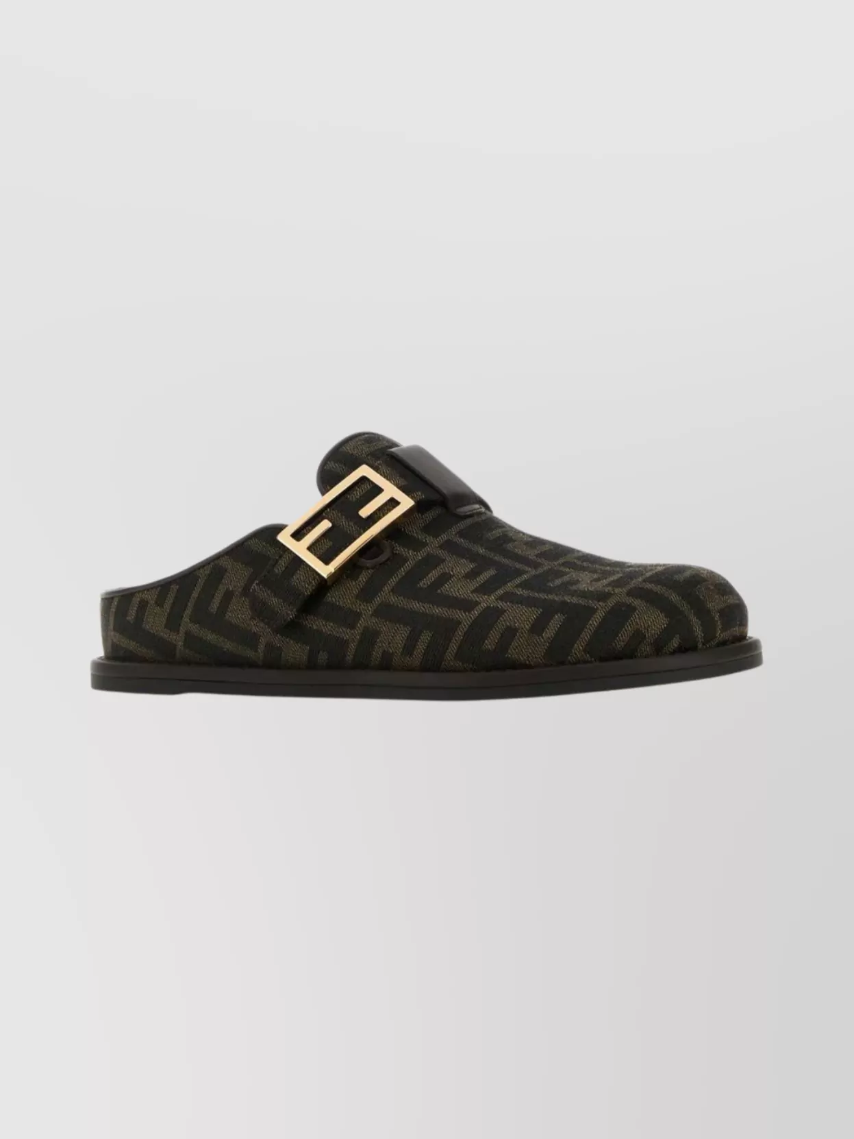 Fendi Camouflage Mules Buckle Detail