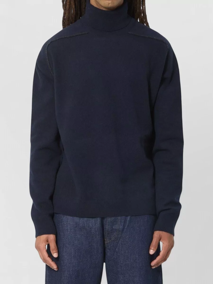 Maison Margiela virgin wool ribbed turtleneck sweater