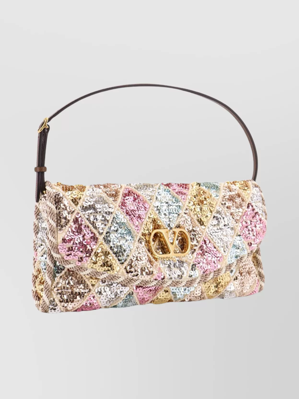 Valentino Garavani Devain Small Leather Shoulder Bag