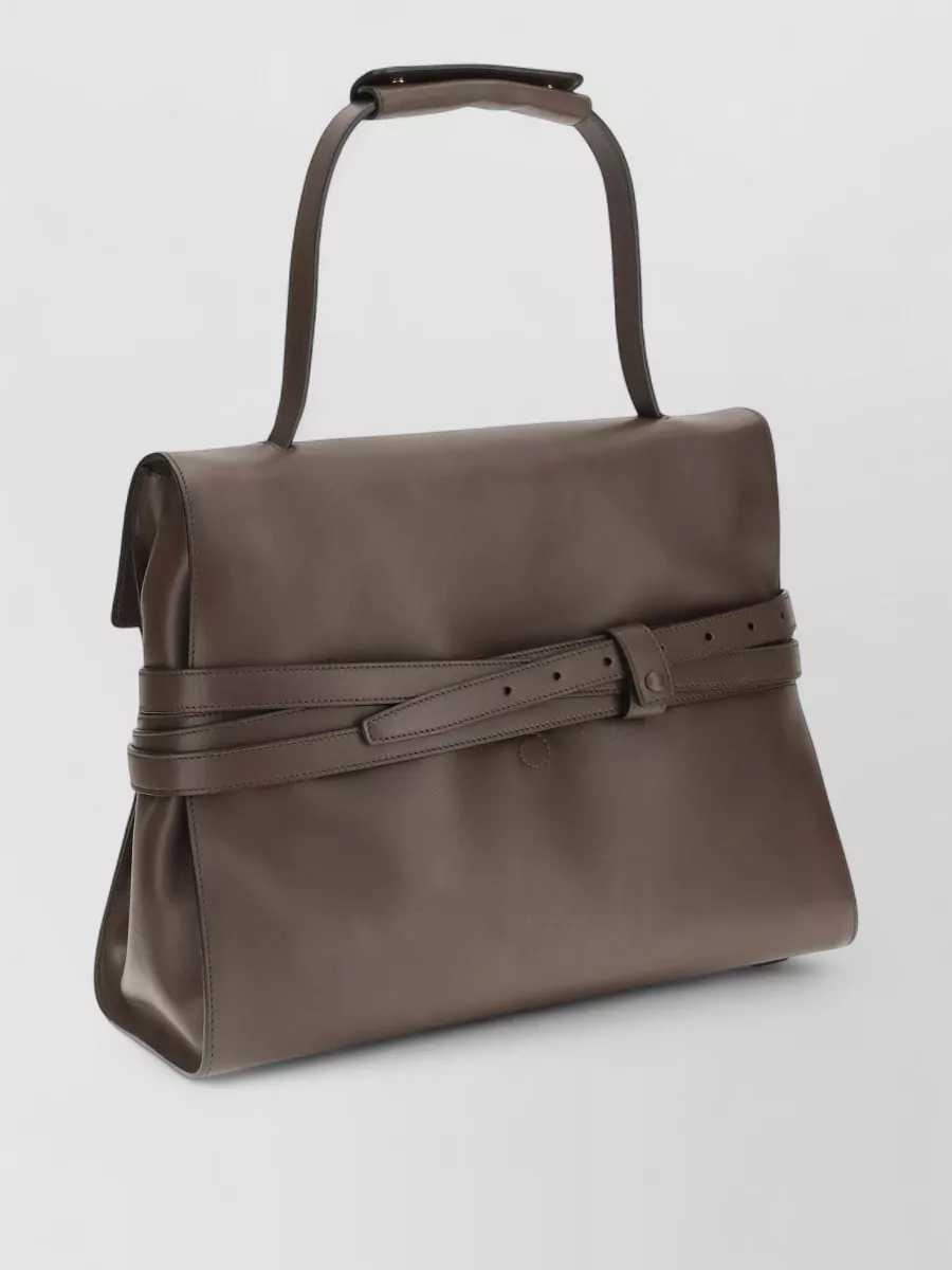 Moschino Calf Leather Shoulder Bag