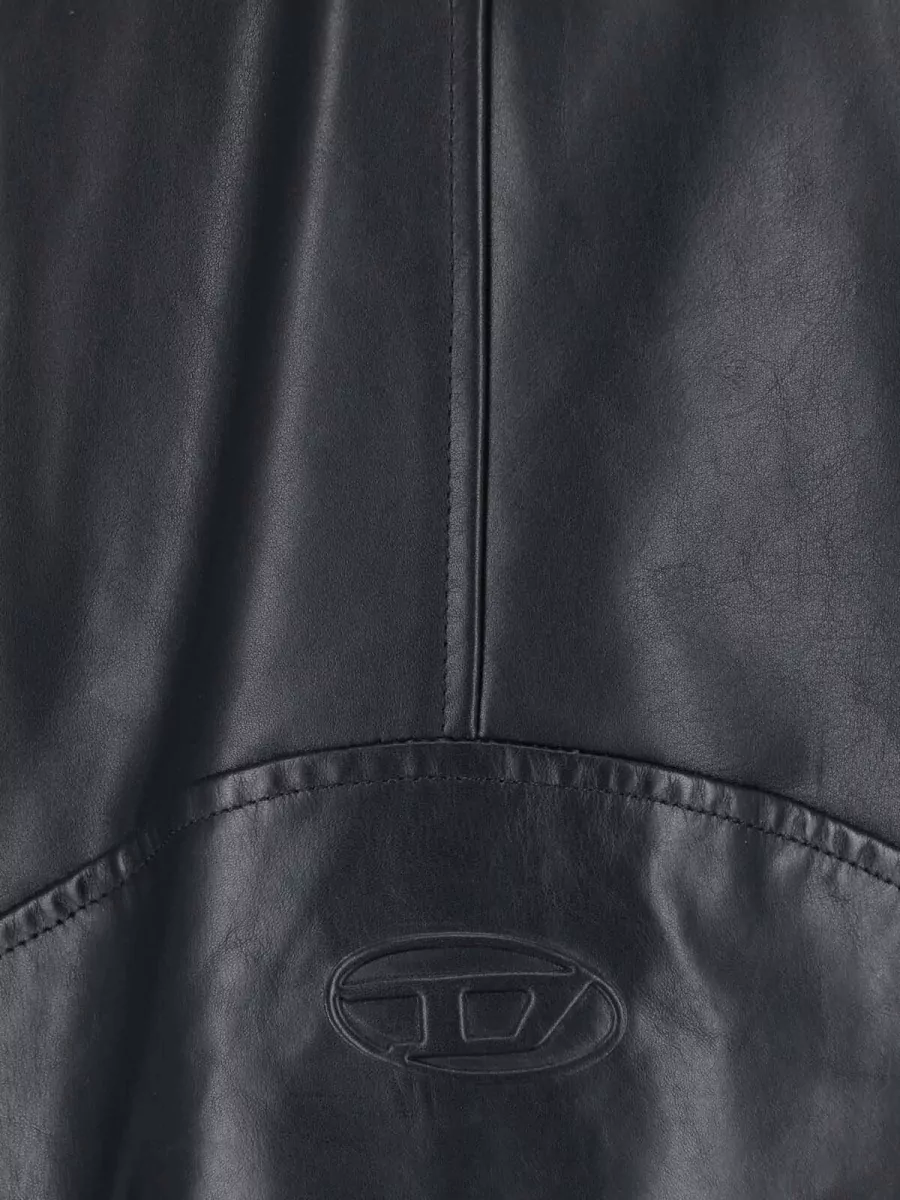 Diesel Leather Asymmetric Biker Jacket