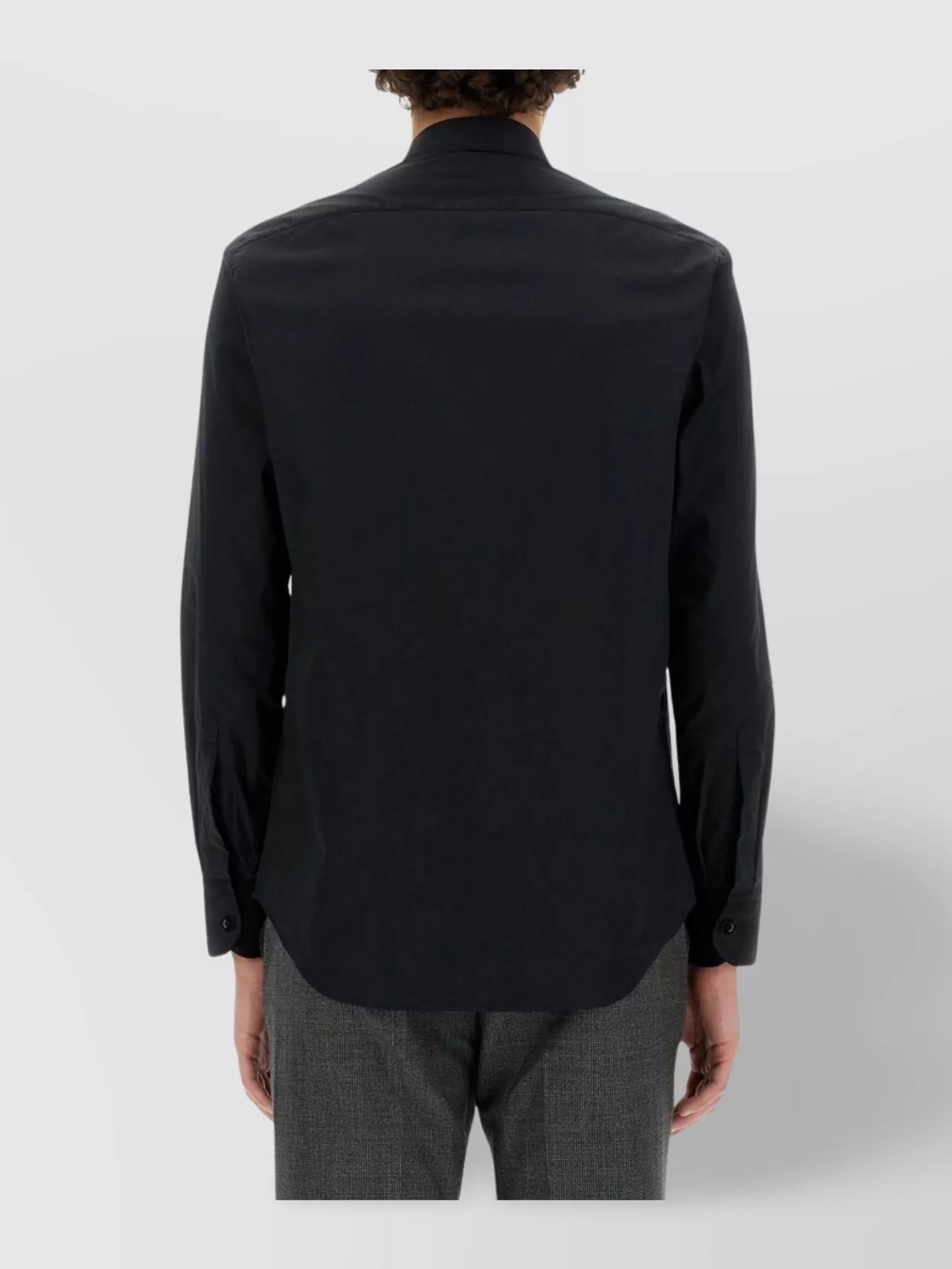 Pt Torino Cuffed Sleeves Cotton Shirt