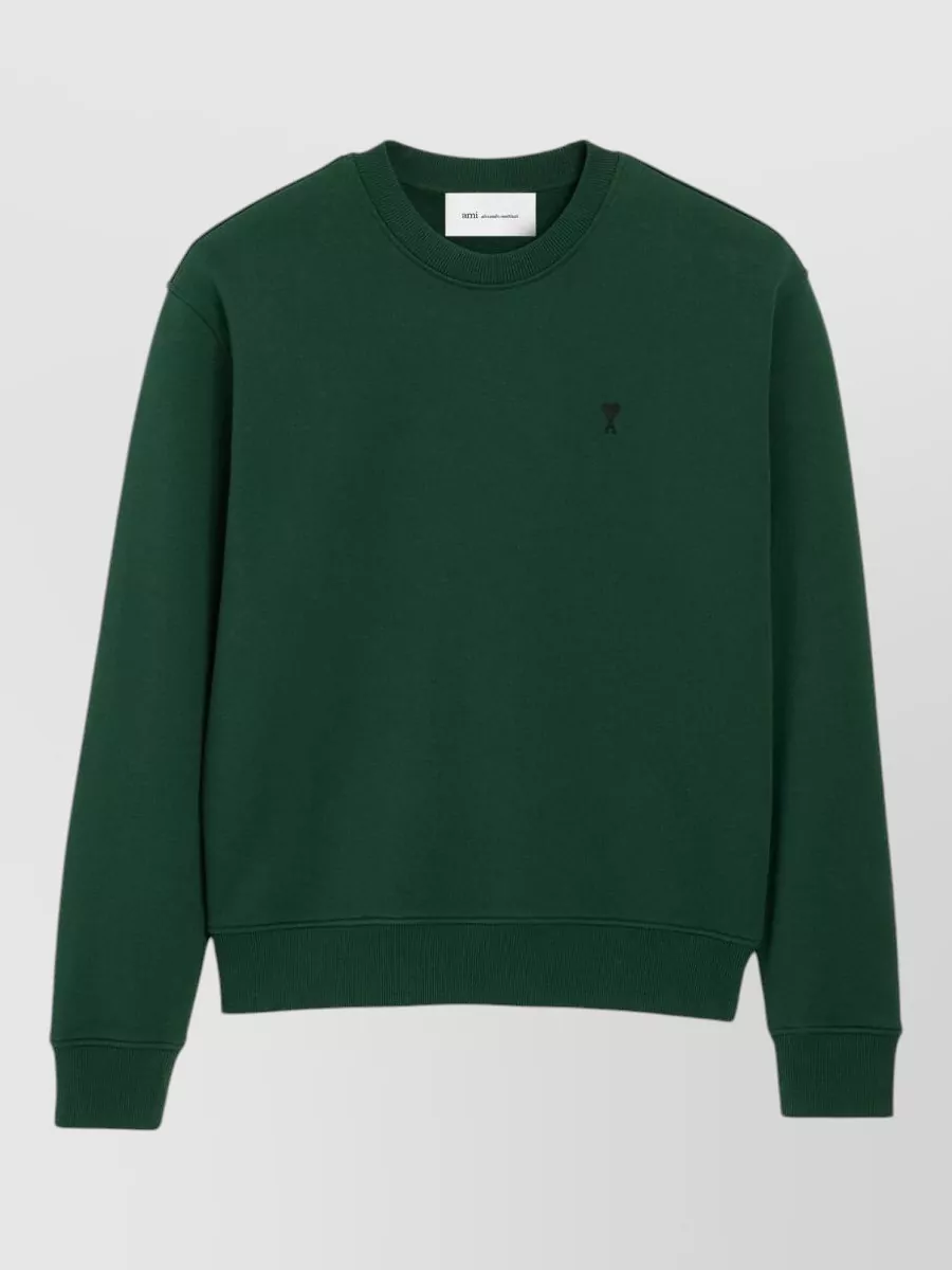 Ami Paris cotton logo-print crewneck sweatshirt
